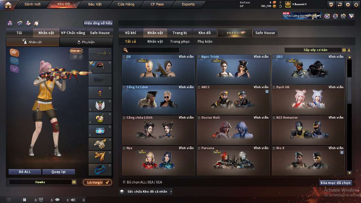 shop acc cf uy tin gia re